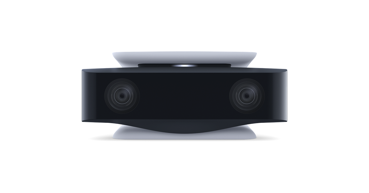 PS5 HD Camera front view with dual lenses