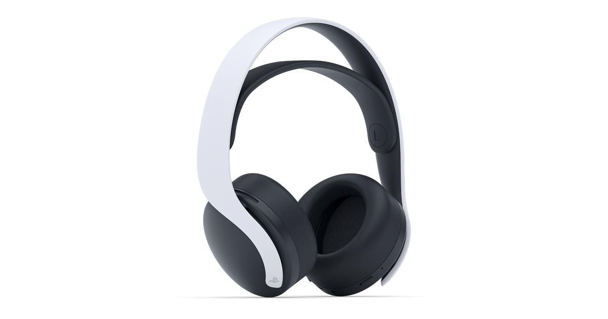 PULSE 3D Wireless Headset in white and black for PS5
